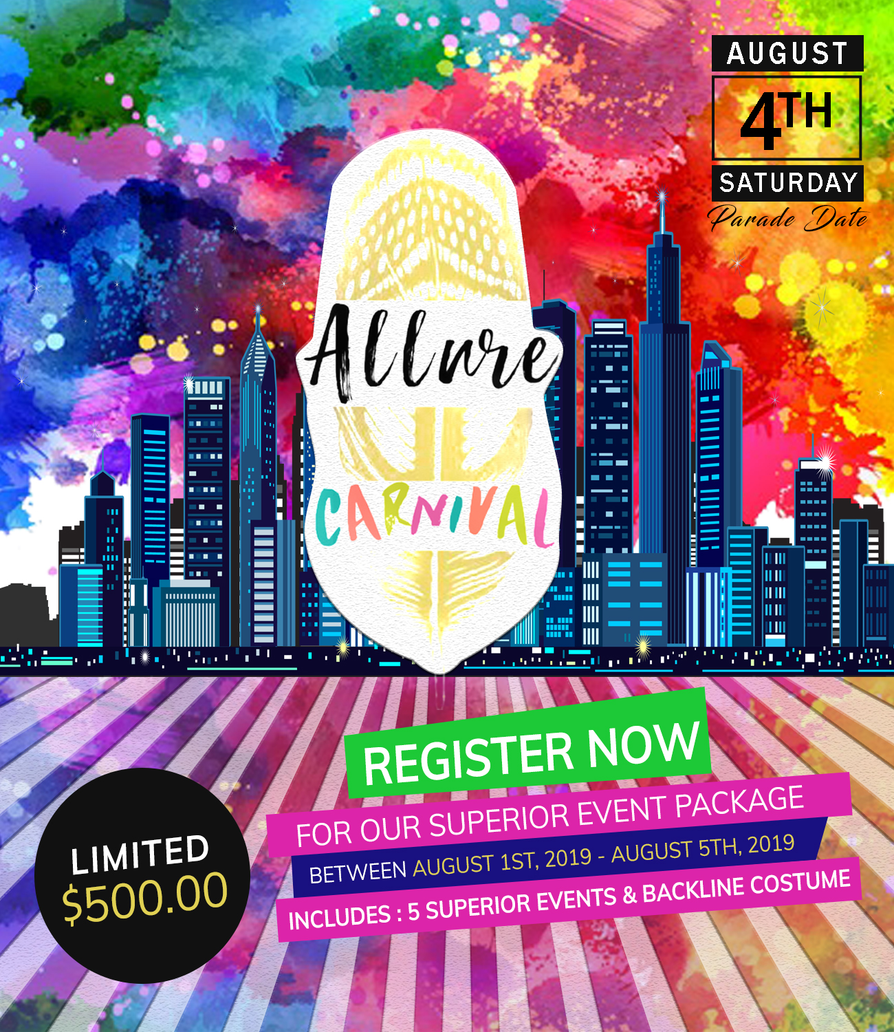 Allure Carnival Superior Event Package